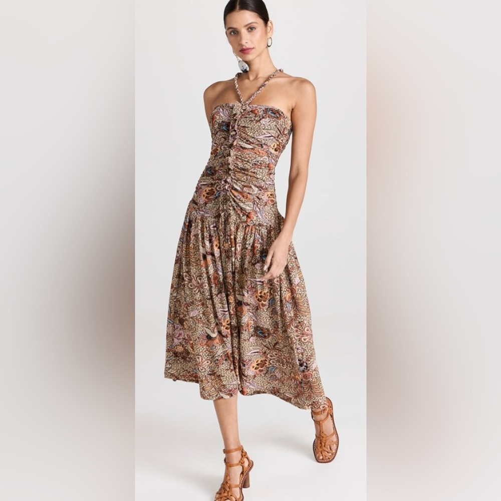 NWT Ulla Johnson $590 Floral Print Dress Size 8